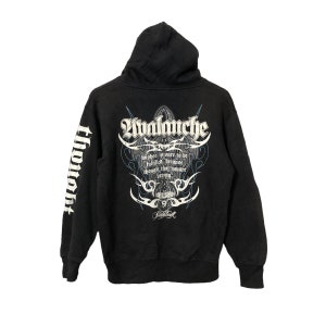 Vintage Beaumere Big Logo Pullover Hoodie Sweatshirt Vintage Beaumere Big Logo Hoodie Sweatshirt Black Faded Colour Size M