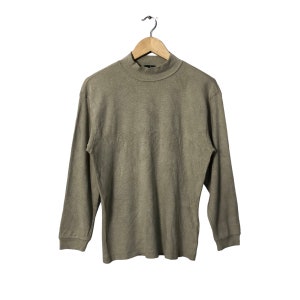 Vintage IY Basics Inspired By Issey Miyake Crewneck Plain Long Sleeve T Shirt IY Basics Long Sleeve T Shirt Grey Colour Size S Made in Japan