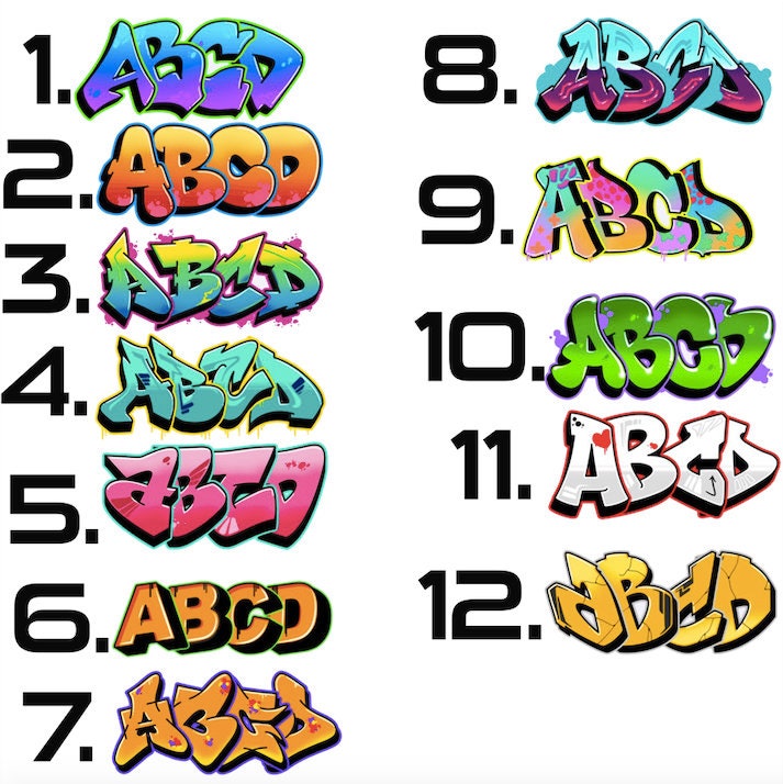 How To Do Graffiti Numbers at Carolyn Ring blog