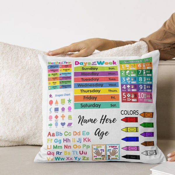 Learning Chart Pillow - Template