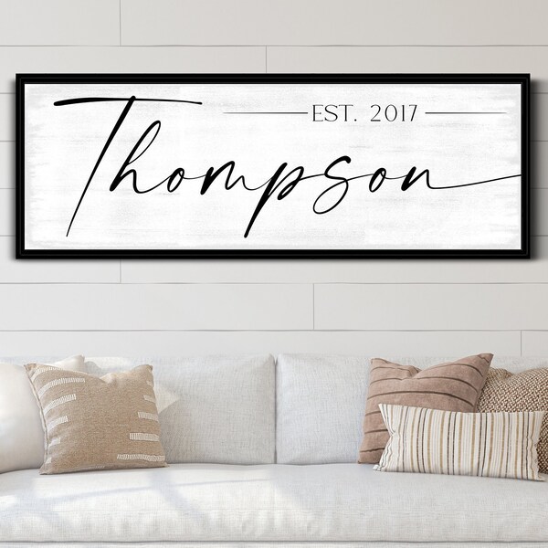 Last Name Wall Art Etsy