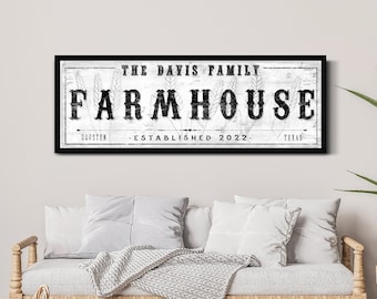Personalized Farmhouse Sign, Family Farmhouse Sign, Homestead Farm Sign, Vintage Barn Sign, Rustic Farm Wall Art, Modern Farmhouse Wall Art