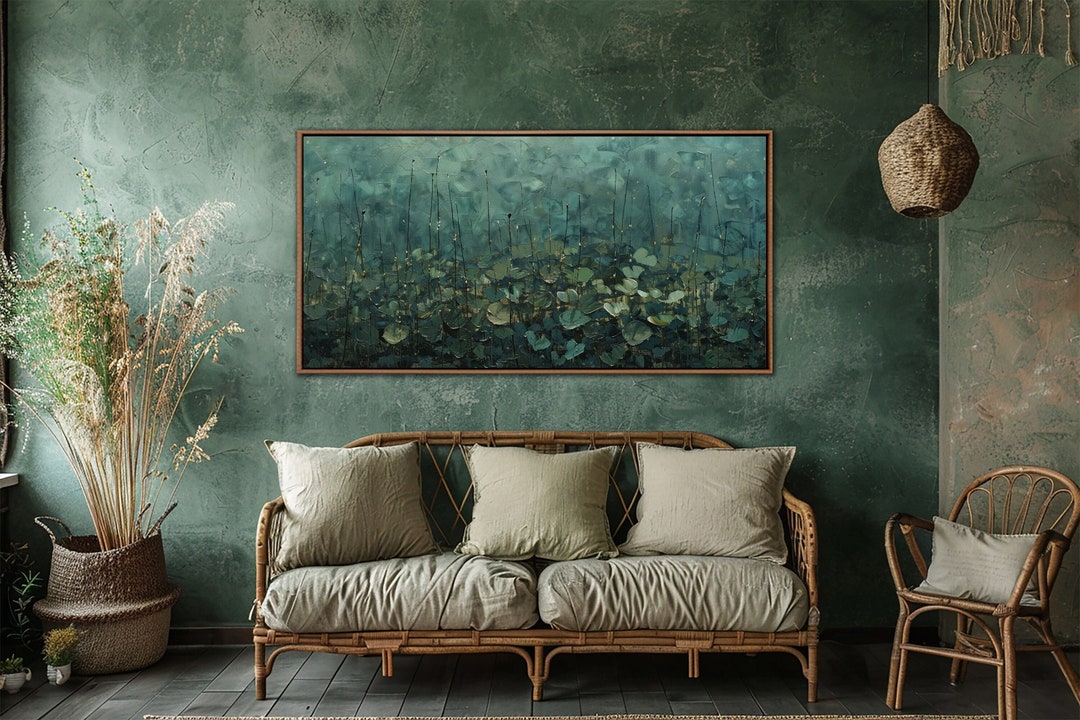Picture of Botanical Wall Art, Abstract Exotic Greenery Sign, Vintage Plant Home ...