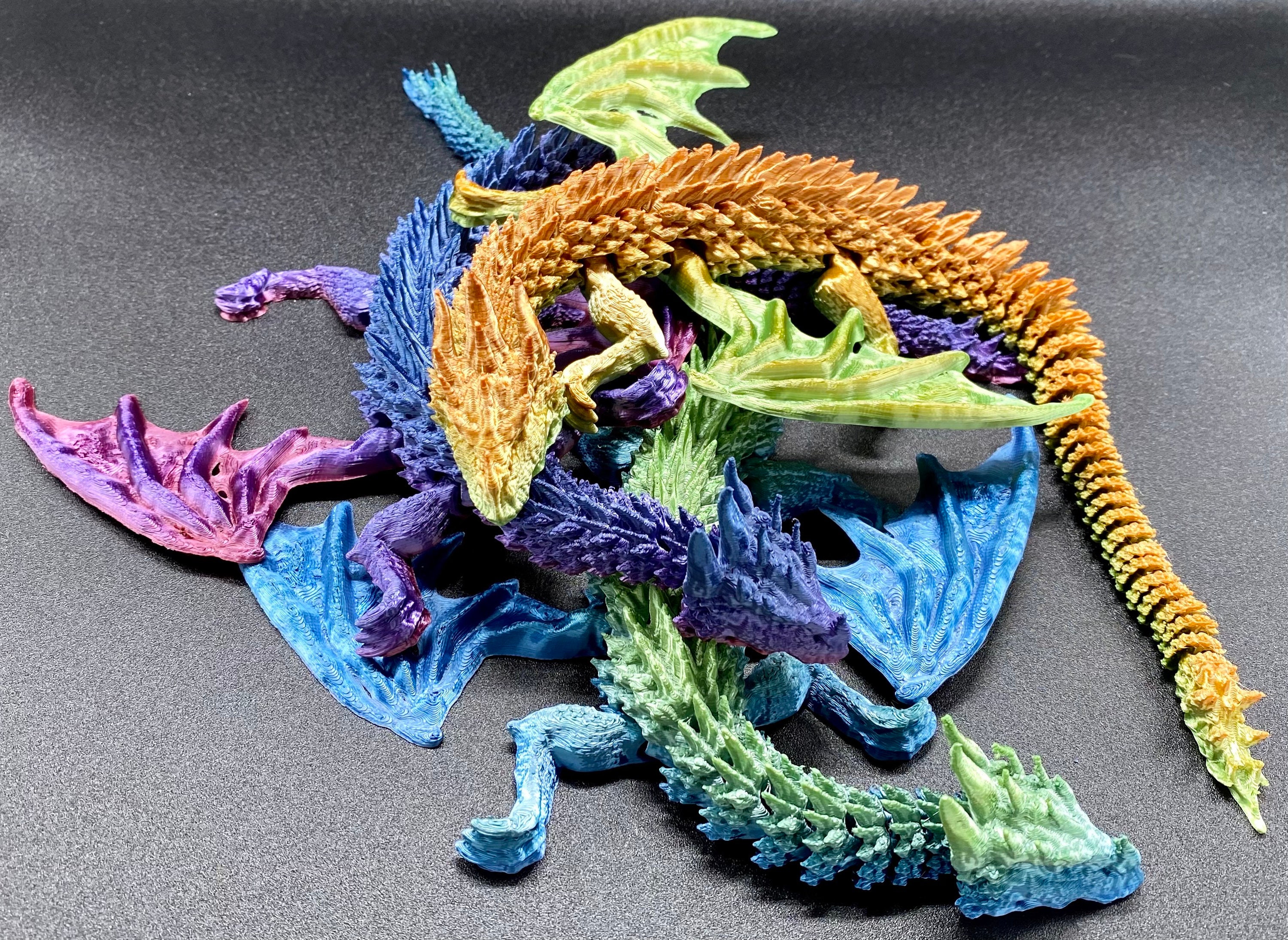 Larry Belmont leef ermee verslag doen van 15 3D-geprinte gelede gevleugelde draak speelgoed van - Etsy Nederland