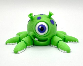 Flexi Alien Spinner: ¡juguete antiestrés flexible, divertido e impreso en 3D de TikTok! Modelo 3D de FlexiFactory (filamentos premium disponibles)