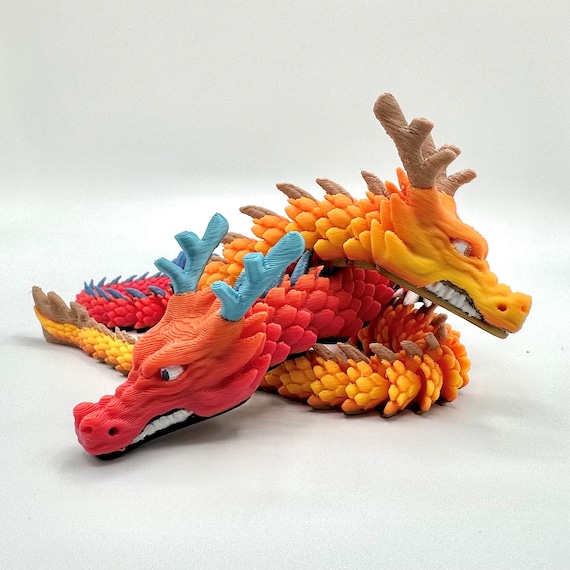 Dragon orange flying | 3D model
