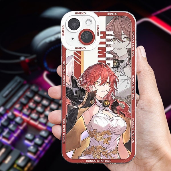 FOR IOS : Honkai Star Rail Inspired Anime Kawaii Phone Case Cover Character On Transparent Scratchproof Shockproof Soft Case