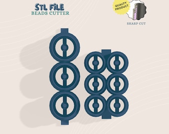 Bead Maker Polymer Clay Earring Cutter STL File (Digital Download)