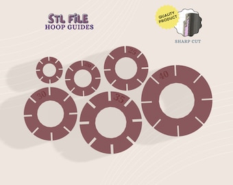 Hoop Guides Polymer Clay Cutter STL File, Earring Cutters (Digital Download)