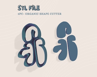 Organic Polymer Clay Cutter Set, 3 Sizes (Digital STL File)
