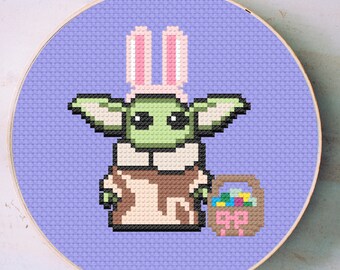 Yoda Cross Stitch Etsy Espana