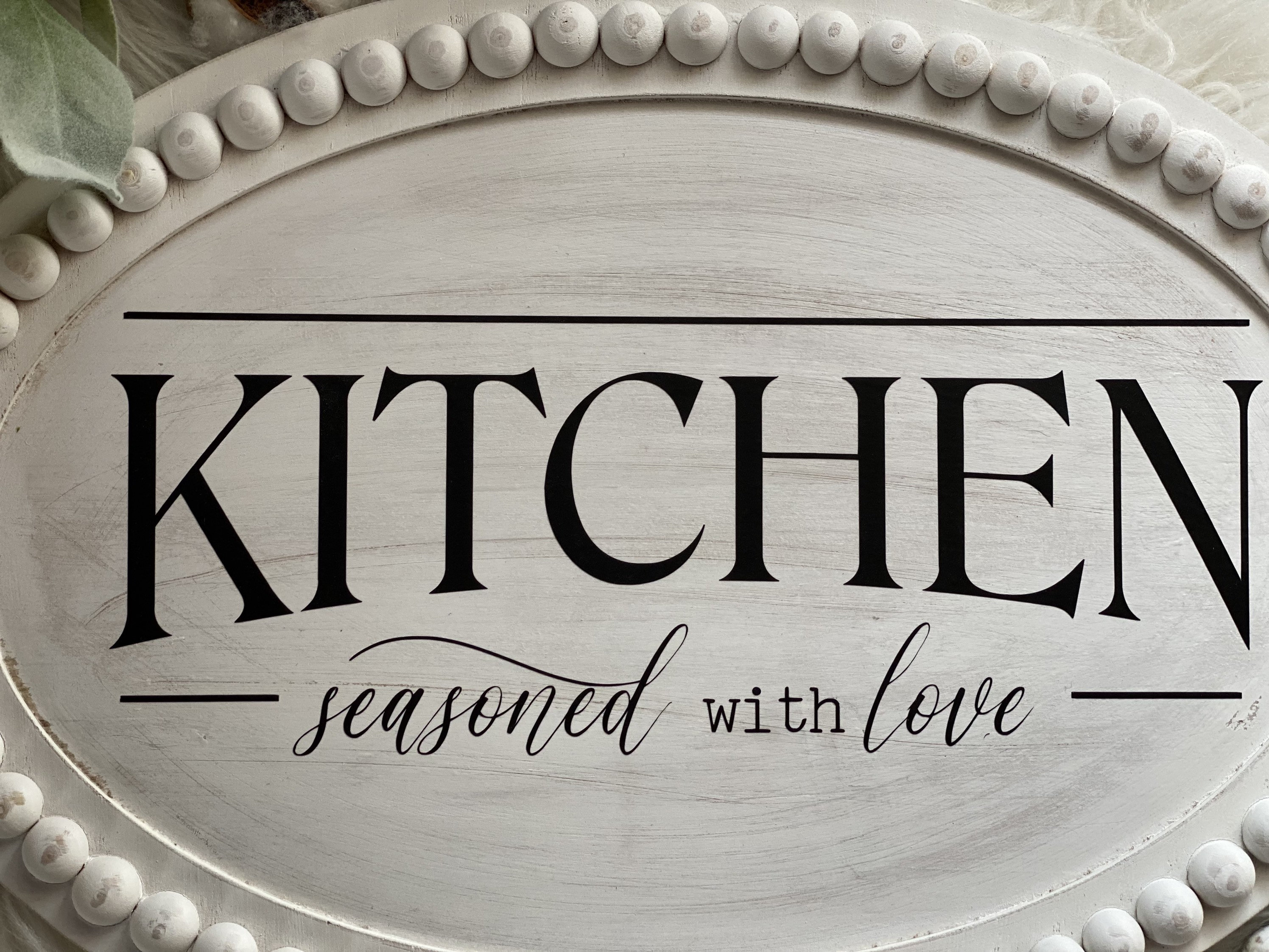Kitchen Seasoned With Love Sign Kitchen Signs Wall Decor Etsy