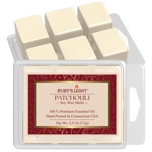 Patchouli Fragrance Wax Melts, All Natural Aromatherapy Wax Melts, Luxury Home Fragrance, Essential Oils Soy Wax Melt