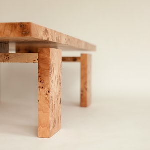 AIRY - natural burlwood coffee table