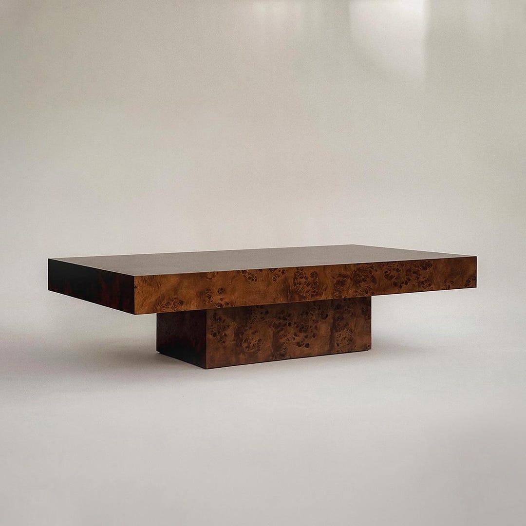 Handcrafted Burl Wood Coffee Table - Etsy