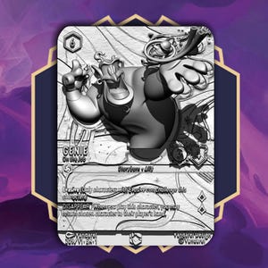 Carte 3D Génie 209/204 On the Job – Modèle STL imprimable – Figurine fan art Lorcana Disney