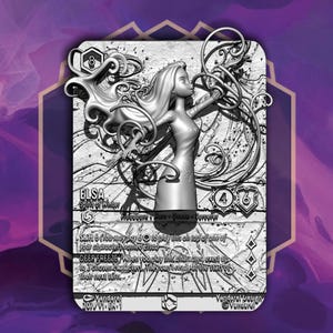 Tarjeta 3D de Elsa 207/204 Espíritu del Invierno – Modelo STL imprimible – Figura de Lorcana Disney Fan Art