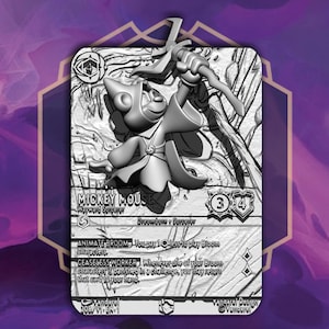 Carte 3D Mickey 208/204 Wayward Sorcerer – Modèle STL imprimable – Figurine fan art Lorcana Disney