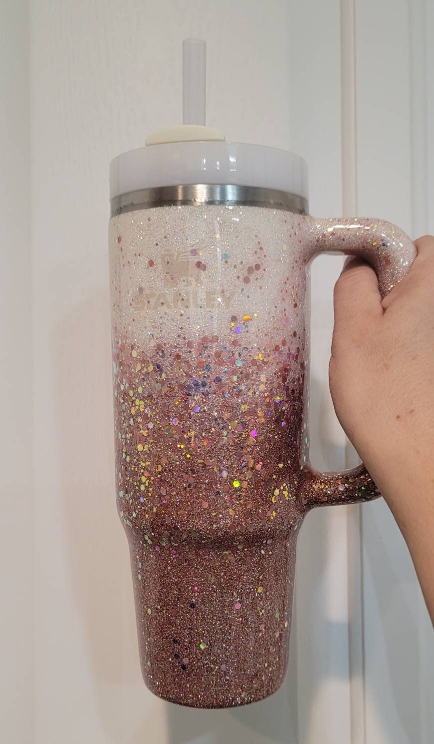 Stanley Glitter Epoxy Tumblers, Rose Gold Ombre 