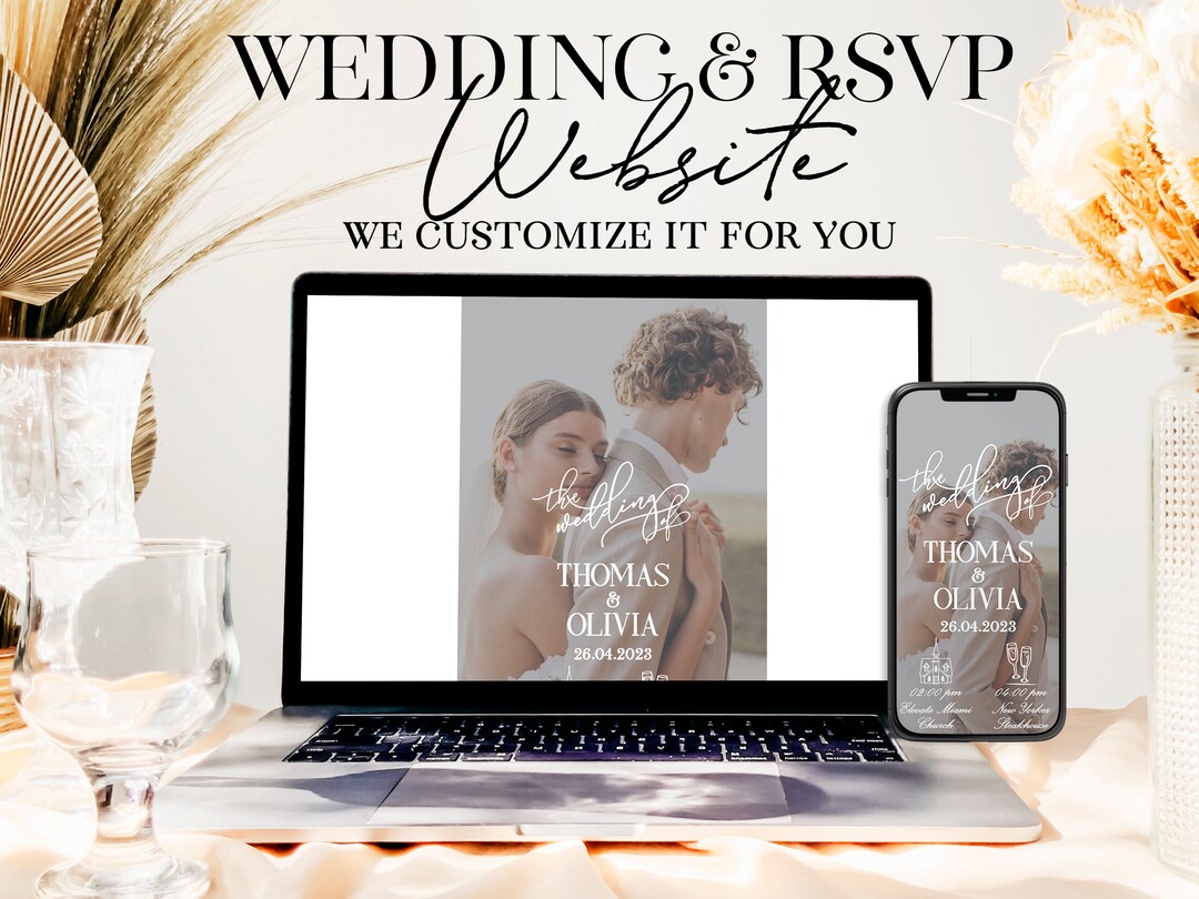 Vellum Photo Wedding site Vellum Wedding Invitation Etsy