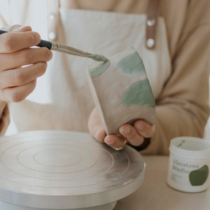 Ceramic engobes set, ceramic slip, pottery tools, stoneware engobes, underglazes, ceramic decoration - Kleistone Studio Engobes Kit