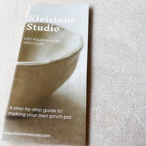 Home pottery kit, clay kit, DIY kit, ceramics kit, stoneware kit, Valentine's gift Kleistone Clay Kit with Speckled stoneware clay image 8