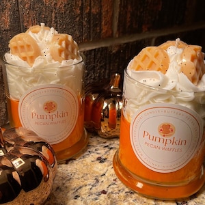 Pumpkin Pecan Waffles Candle | Happy Birthday Candle | DESSERT Candles | 12 oz. | Vegan Coconut Soy Wax | Candle Gift | Cozy Gift Idea
