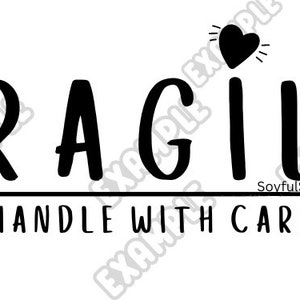 FRAGILE (PNG) Download | PNG File | Thermal Printer label design