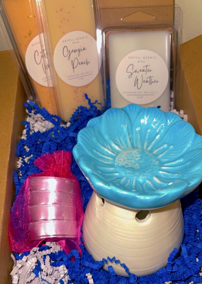 Wax Warmer Sets Wax Warmer Gift Set Wax Melts Tea Lights Etsy