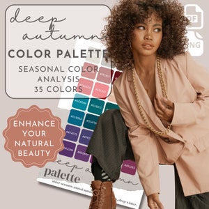 Deep Autumn Personal Color Palette Seasonal Color Analysis Color Palette Color 16 Seasons Armocromia Digital Printable Color Palette 12 4