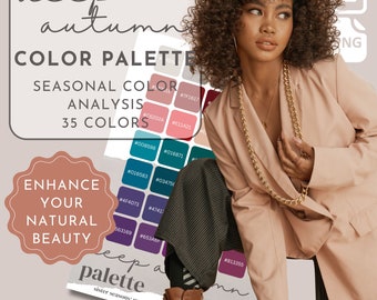 Deep Autumn Personal Color Palette Seasonal Color Analysis Color Palette Color 16 Seasons Armocromia Digital Printable Color Palette 12 4