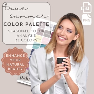 True Summer Personal Color Palette Seasonal Color Analysis Color Palette Color 16 Seasons Armocromia Digital Printable Color Palette 12 4