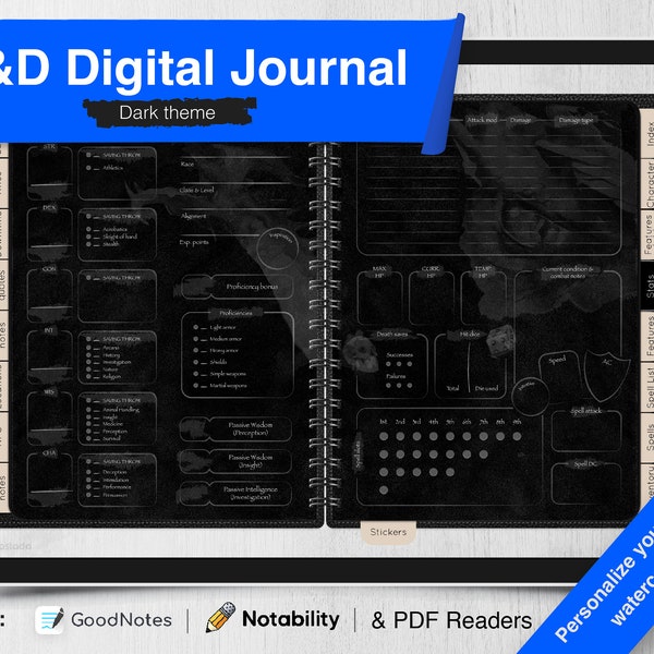 Dnd Journal Etsy