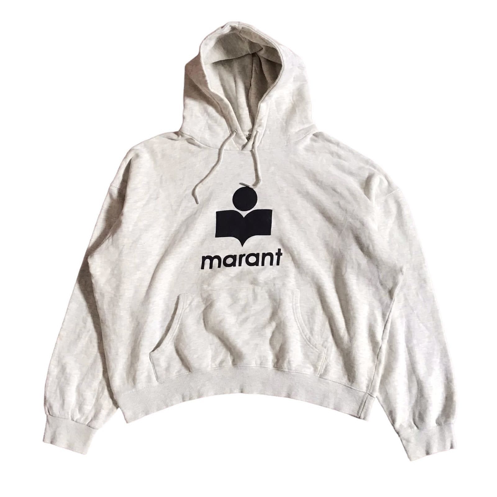 ISABEL MARANT logo-print hoodie - Neutrals