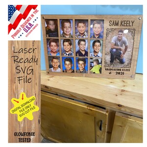 DIGITAL FILE, laser ready | K-12 School Photo Frame