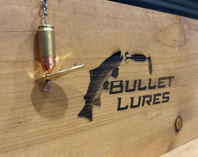 Fishing lure Spinning 9mm BulletLure. Fishing gift. Gifts for dad,Grandpa, Men’s, Outdoor, Anniversary, Fishing decor,hunting gift,rugged.