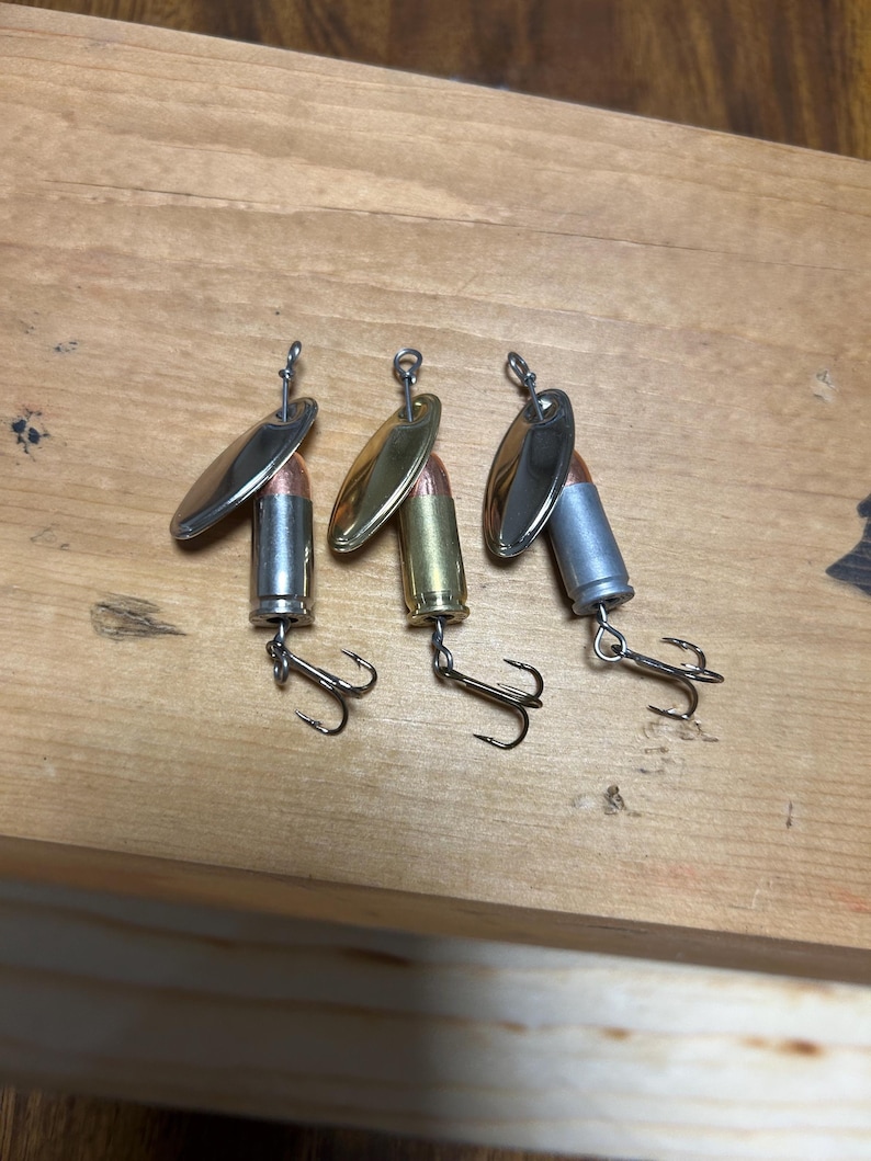 Fishing Bulletlure 3 Pack Spinning Fishing Lures. Fathers Day, Birthday ...