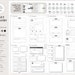Essential Widget Stickers Pack (Mono) for Digital Planning | Goodnotes, Notability, PDF