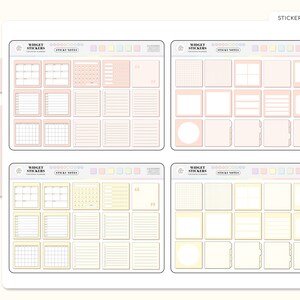 STICKY NOTES Digital Stickers pastel Hues for Digital Planning ...