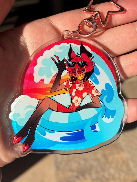 Hazbin Hotel Alastor Summer Keychain