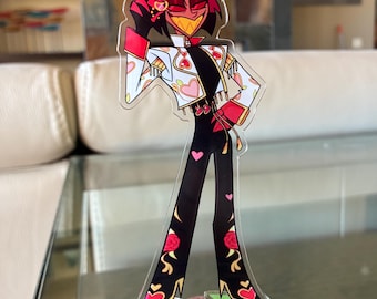 Hazbin Hotel Alastor Acrílico Standee Traje de San Valentín / 6"