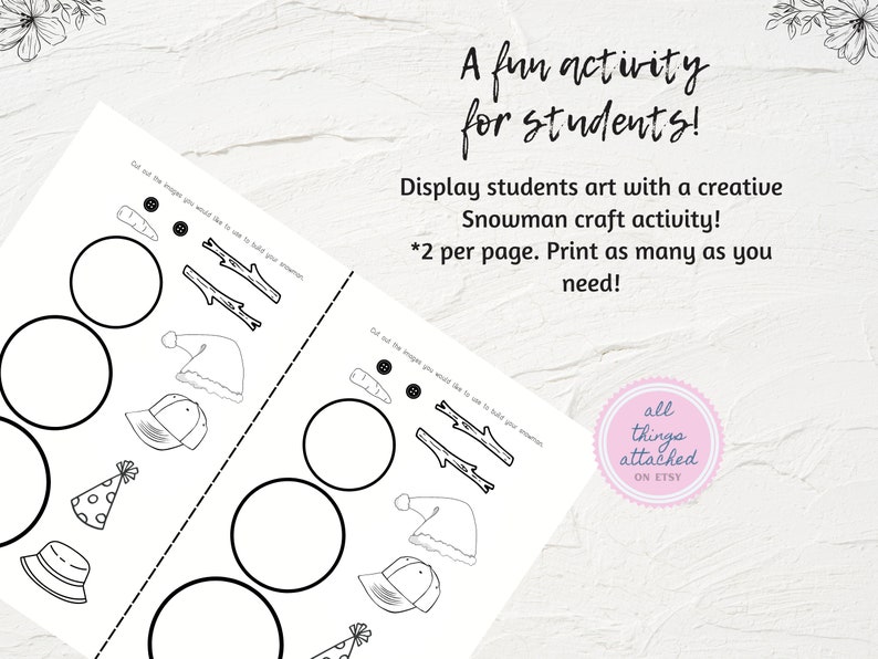 Winter Bulletin Board Kit Printable January Bulletin Board Set Build A