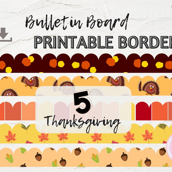 Thanksgiving Printable Border Etsy thanksgiving-printable-border-etsy