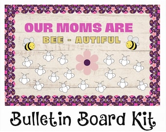 Mother's Day Themed Bulletin Board | Printable Mother's Day Board Set | Student Coloring Activity | Mother's Day May Classroom Board Decor