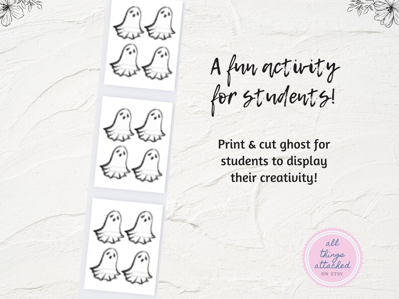 Halloween Bulletin Board | Meet Our Boo Crew | Student Ghost Activity ...