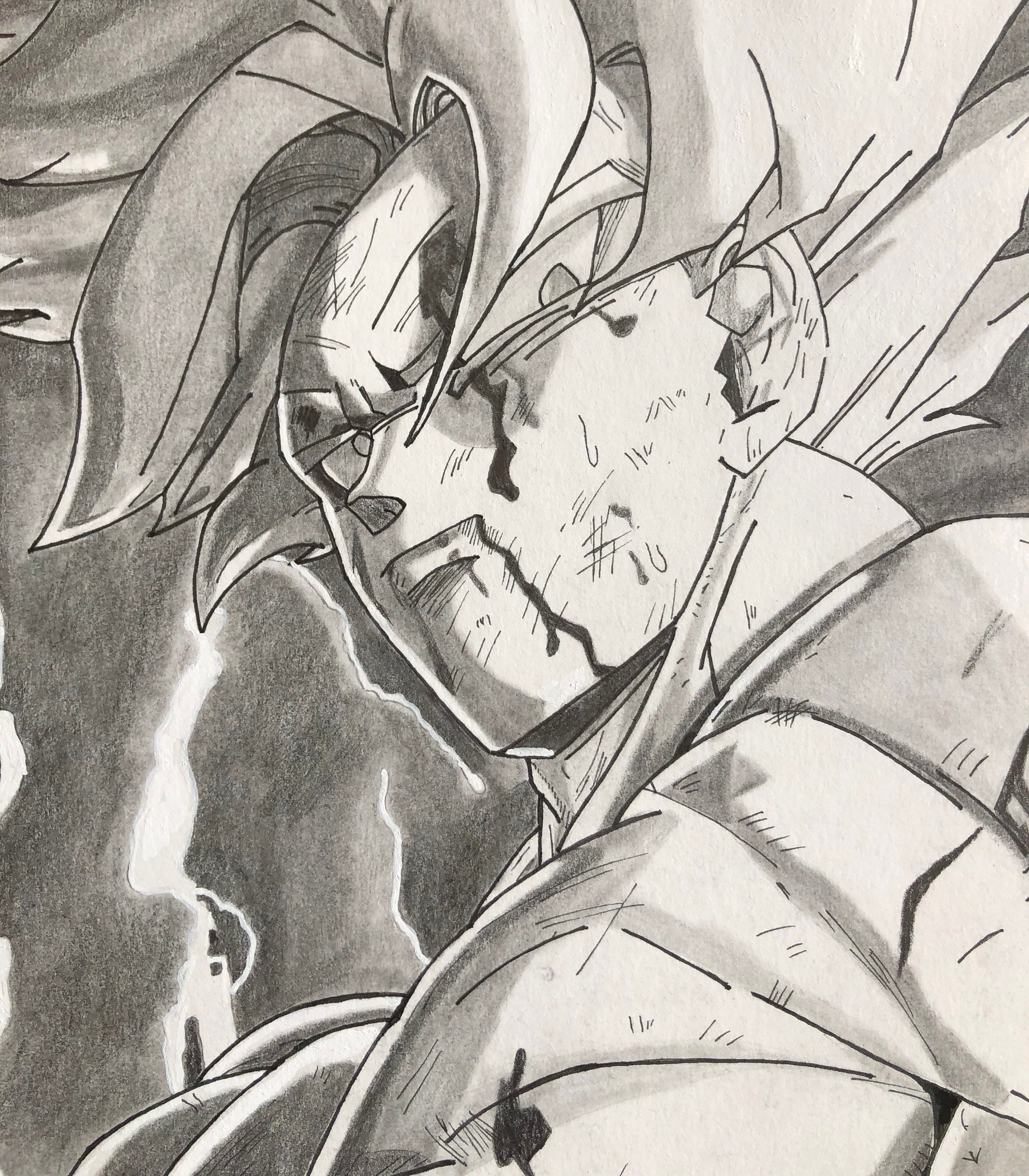 Drawing by Son Goku From Dragon Ball Z - Etsy Canada Drawing by Son Goku From Dragon Ball Z - Etsy Canada