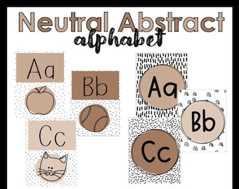 Neutral Abstract Alphabet