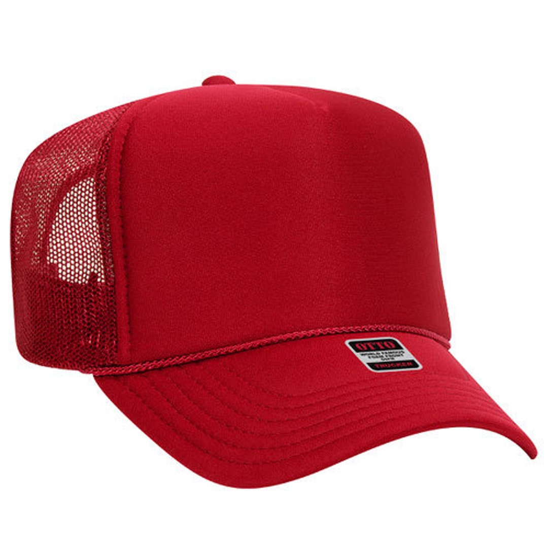 RED Otto Trucker Hats High Profile in All Colors / Trucke Foam Front