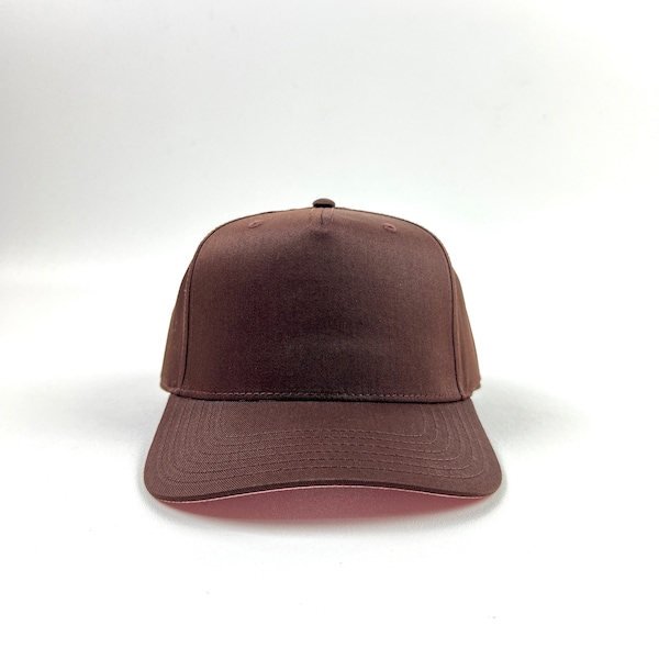 Brown - Otto 5 Panel Mid Profile Snap backs All / Baseball/  Cap / Adjustable / SnapBack / 5 Panel STYLE  31-069