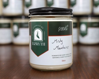 Misty Mountains ~  Wood Wick Soy 16oz Container Candle